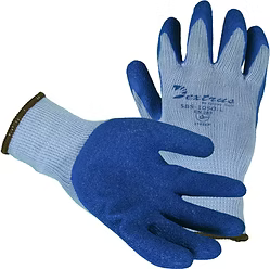 Cotton/Polyester String Knit with Crinkle Finish Latex Palm, S and XL