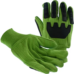 Green Corded Double Palm with Impact level1 and Cut A2