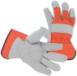 Premium Grade Split Cowhide Double Palm with Absorbent Inside Double Palm Cotton Lining, S-XXL