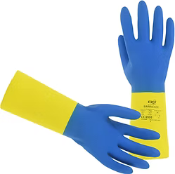 28 mil, Neoprene on Latex, Flock Lined, S-2XL