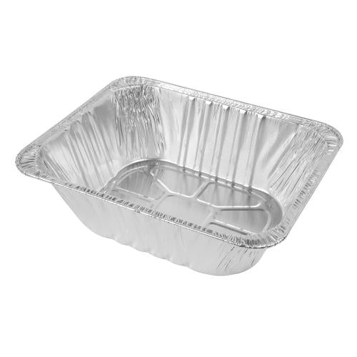 Chef's Seal™ Aluminum Steamtable Pan, 1/2 Size, Heavy Weight, Extra Deep, Silver (100Pack)