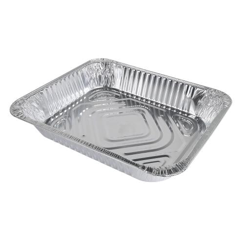 Chef's Seal™ Aluminum Steamtable Pan, 1/2 Size, Standard Weight, Medium, Silver (100 PACK)