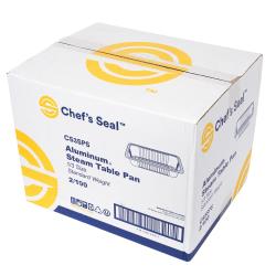 Chef's Seal™ Aluminum Steamtable Pan, 1/3 Size, Standard Weight, Silver (200Pack)