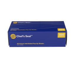 Chef's Seal™ Aluminum Foil Pop Up Sheet, Silver, 12" x 10.75" (3000Pack)