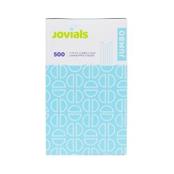 Jovials™ Jumbo Unwrapped Straw, Clear, 7.75" (12,000Pack)
