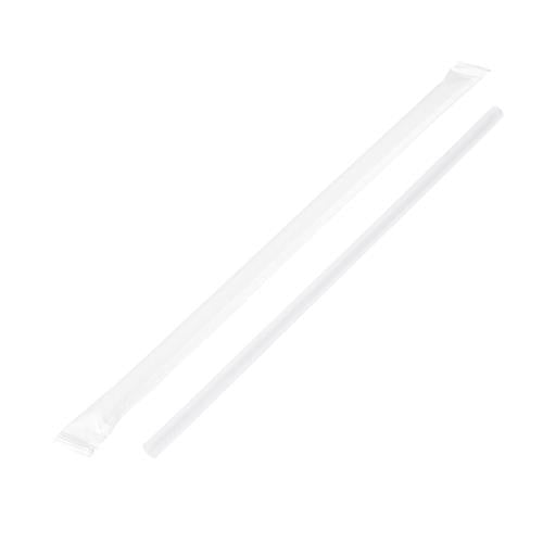 Jovials™ Jumbo Paper Wrapped Straw, Clear, 7.75" (5000Pack)
