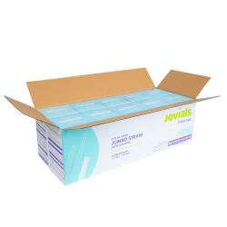 Jovials™ Jumbo Paper Wrapped Straw, Clear, 7.75" (5000Pack)