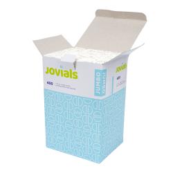 Jovials™ Jumbo Paper Wrapped Flex Straw, White, 7.75" (10,000Pack)