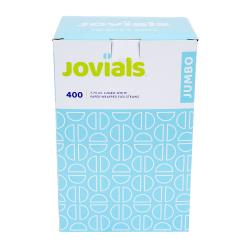 Jovials™ Jumbo Paper Wrapped Flex Straw, White, 7.75" (10,000Pack)