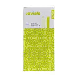 Jovials™ Giant Paper Wrapped Straw, Red/ White, 10.25" (1200Pack)